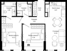 2-к. квартира, 61&nbsp;м²