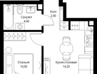 1-к. квартира, 32 м²