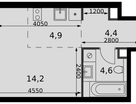Студия, 28 м²