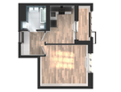 1-к. квартира, 34&nbsp;м²