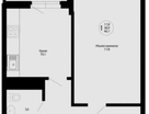 1-к. квартира, 41,5&nbsp;м²