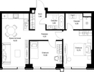 2-к. квартира, 60 м²