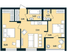 2-к. квартира, 61,4&nbsp;м²