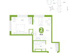 1-к. квартира, 39&nbsp;м²
