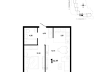 1-к. квартира, 42&nbsp;м²