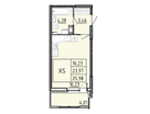 Студия, 25 м²