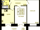 2-к. квартира, 61,8&nbsp;м²