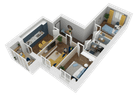 3-к. квартира, 68 м²
