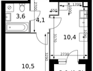 1-к. квартира, 30&nbsp;м²