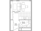 Студия, 21&nbsp;м²