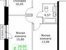 2-к. квартира, 53 м²