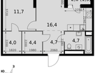 2-к. квартира, 47&nbsp;м²