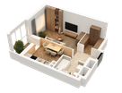 1-к. квартира, 36 м²