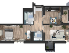 2-к. квартира, 55&nbsp;м²