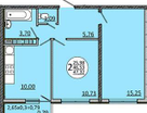 2-к. квартира, 48&nbsp;м²