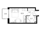 Студия, 23&nbsp;м²
