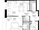 1-к. квартира, 55 м²