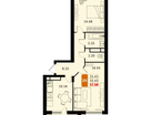 2-к. квартира, 57&nbsp;м²
