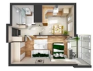 1-к. квартира, 41,7&nbsp;м²