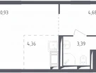 Студия, 23,4&nbsp;м²