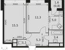 2-к. квартира, 43&nbsp;м²