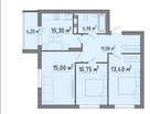 3-к. квартира, 69,5&nbsp;м²