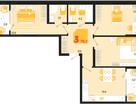 3-к. квартира, 79&nbsp;м²