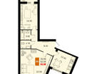 2-к. квартира, 63&nbsp;м²