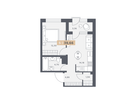 Студия, 39 м²