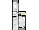 2-к. квартира, 63&nbsp;м²