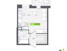Студия, 26 м²