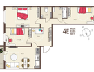 3-к. квартира, 86,1&nbsp;м²