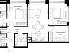 3-к. квартира, 77 м²