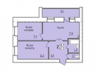 2-к. квартира, 62,3&nbsp;м²