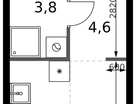 Студия, 19&nbsp;м²