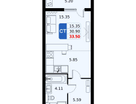 Студия, 33&nbsp;м²