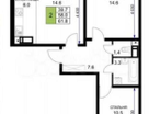 2-к. квартира, 67,2 м²