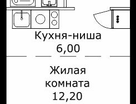 Студия, 24 м²
