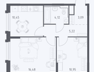 2-к. квартира, 50,3 м²