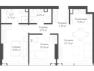 2-к. квартира, 62&nbsp;м²