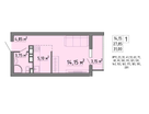 Студия, 31&nbsp;м²