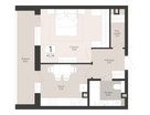 1-к. квартира, 45 м²