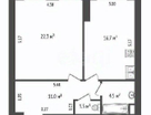 2-к. квартира, 56&nbsp;м²