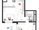 2-к. квартира, 51&nbsp;м²