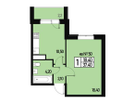 1-к. квартира, 35&nbsp;м²