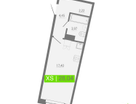 Студия, 28&nbsp;м²