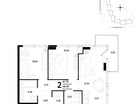 2-к. квартира, 61&nbsp;м²