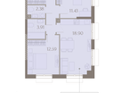 2-к. квартира, 58&nbsp;м²