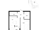1-к. квартира, 45&nbsp;м²