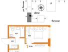 1-к. квартира, 33&nbsp;м²
